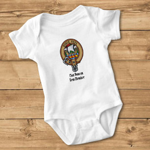 Clan Duncan-Wappen über Tartan Baby Strampler