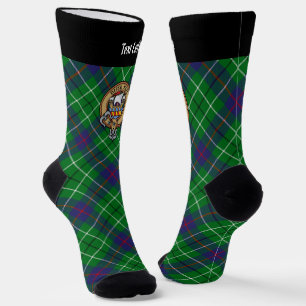 Clan Duncan Wappen über Tartan Socken