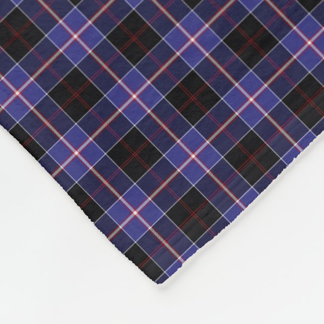 Clan Dunlap Tartan Fleecedecke (Ecke)