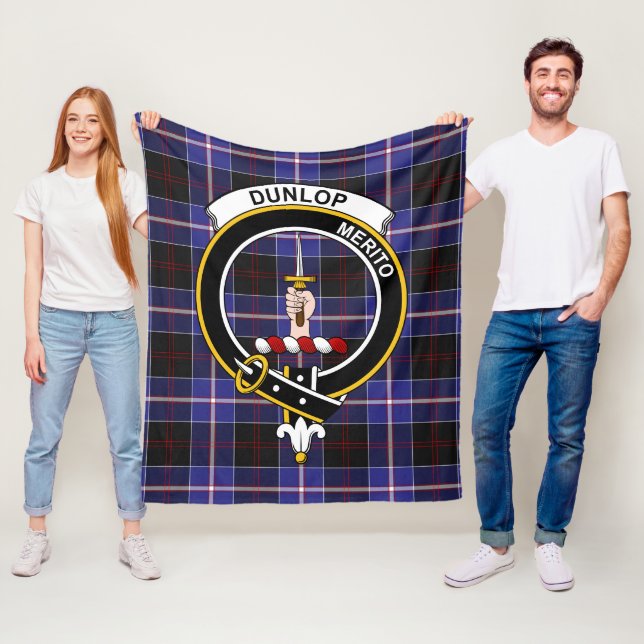 Clan Dunlop Modern Tartan Kariert Fleecedecke (Beispiel)