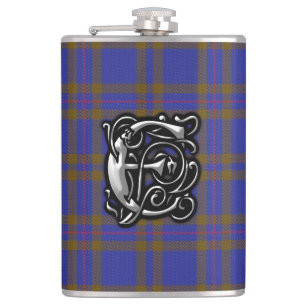 Clan-Eliot Elliott Tartan-alte Schottland-Flasche Flachmann
