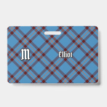 Clan Elliot Ancient Tartan Abzeichen