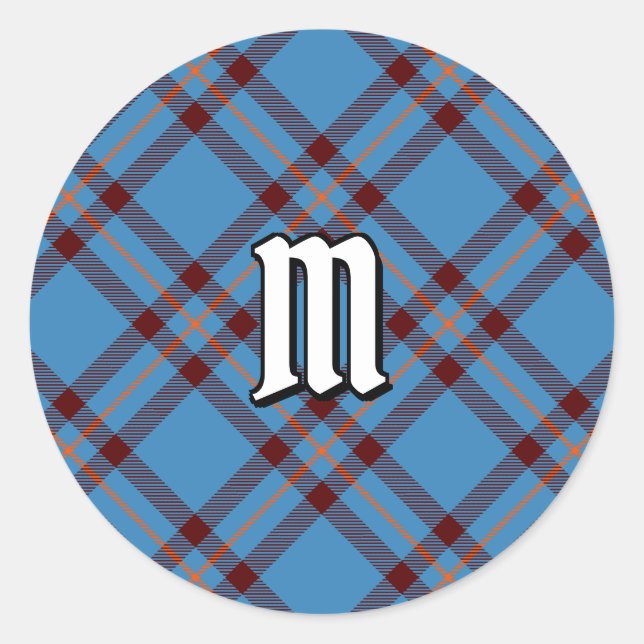 Clan Elliot Ancient Tartan Classic Round Sticker (Vorderseite)