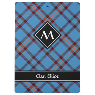 Clan Elliot Ancient Tartan Clipboard Klemmbrett