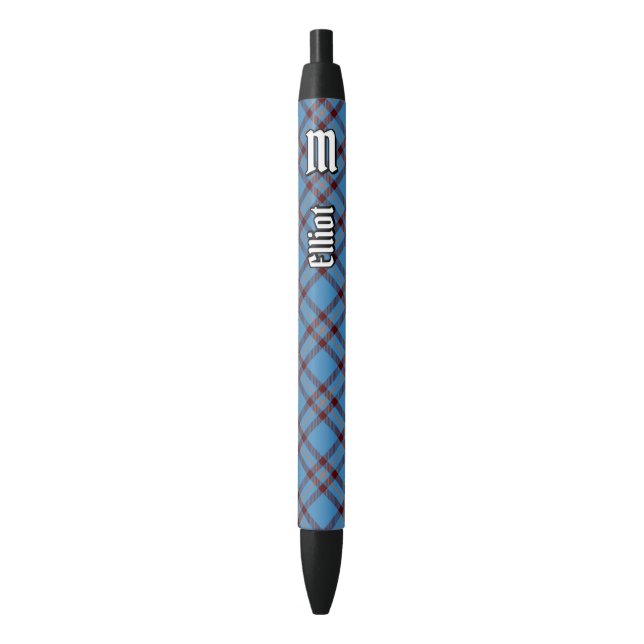Clan Elliot Ancient Tartan Ink Pen Kugelschreiber (Vorderseite Vertikal)