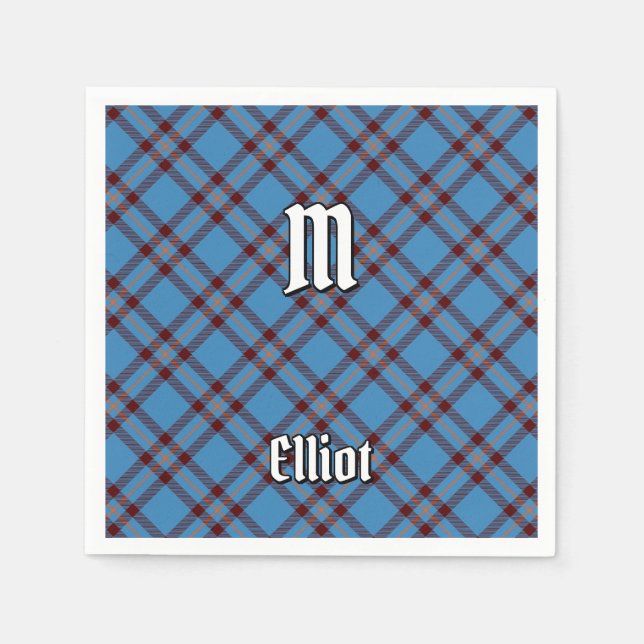 Clan Elliot Ancient Tartan Napkins Serviette (Vorderseite)