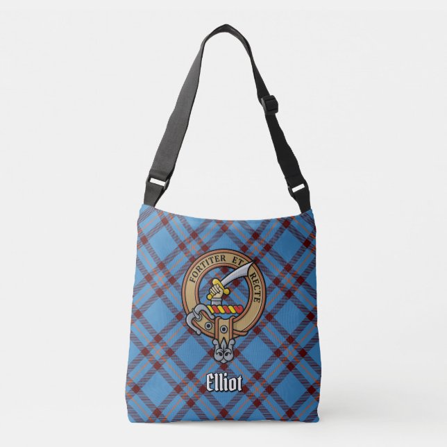 Clan Elliot Ancient Tartan Tragetaschen Mit Langen Trägern (Vorderseite)