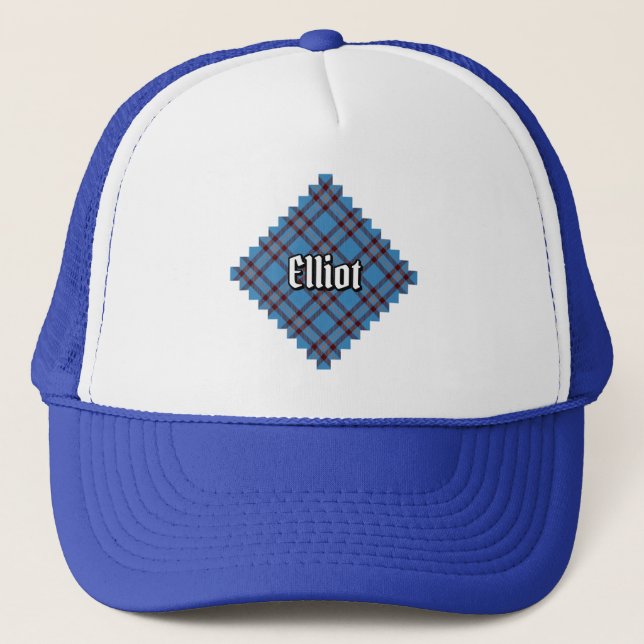 Clan Elliot Ancient Tartan Trucker Hat Truckerkappe (Vorderseite)