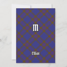 Clan Elliot Modern Tartan Einladung