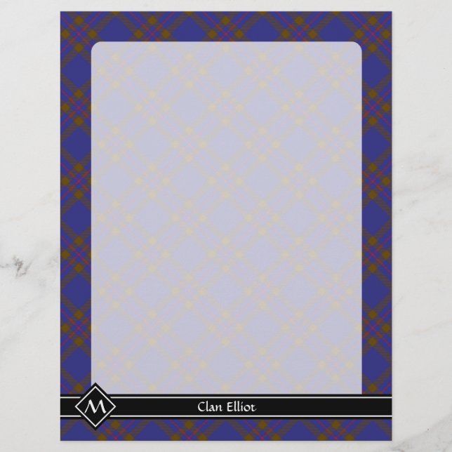 Clan Elliot Modern Tartan Flyer (Vorne)