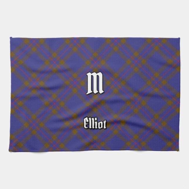 Clan Elliot Modern Tartan Küchentücher (Horizontal)