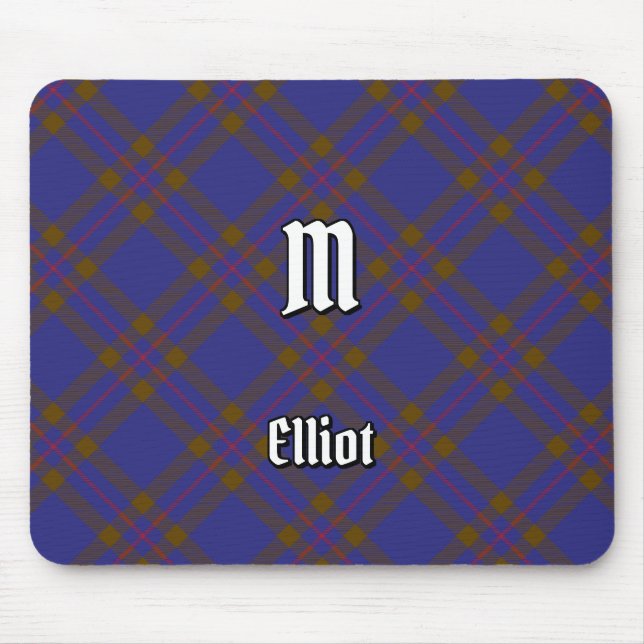 Clan Elliot Modern Tartan Mouse Pad Mousepad (Vorne)