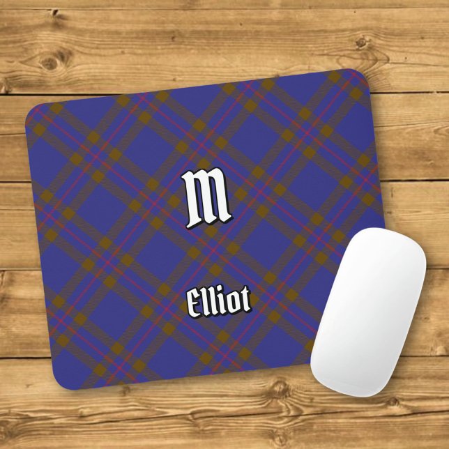 Clan Elliot Modern Tartan Mouse Pad Mousepad (Von Creator hochgeladen)