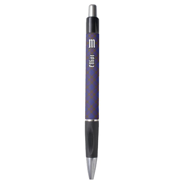 Clan Elliot Modern Tartan Pen Kugelschreiber (Vorderseite Vertikal)