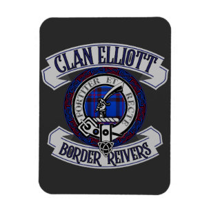 Clan Elliott Abzeichen, Border Reivers, Scotland T Magnet