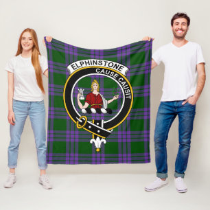 Clan Elphinstone Tartan Kariert Fleecedecke