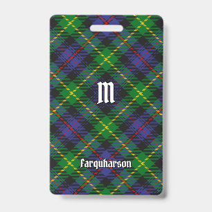 Clan Farquharson Tartan-Abzeichen Ausweis