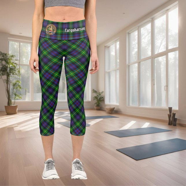 Clan Farquharson Tartan Capri Leggings (Von Creator hochgeladen)