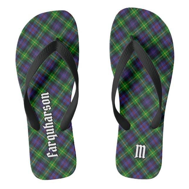 Clan Farquharson Tartan Flip Flops (Fußbett)