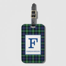 Clan Farquharson Tartan Mit Monogramm
