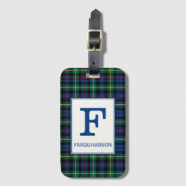 Clan Farquharson Tartan Mit Monogramm Gepäckanhänger