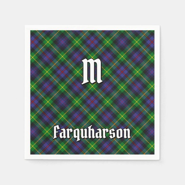 Clan Farquharson Tartan Napkins Serviette (Vorderseite)