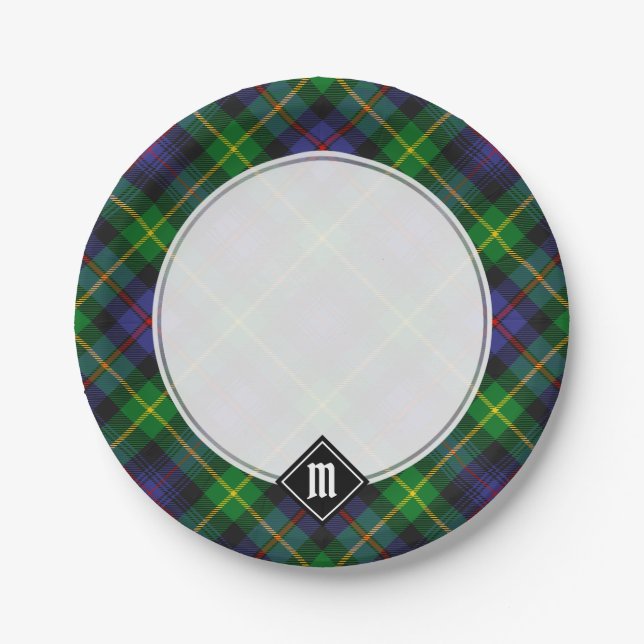 Clan Farquharson Tartan Paper Tellers Pappteller (Vorderseite)