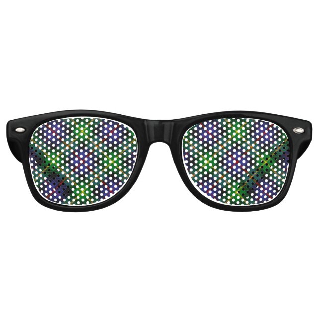 Clan Farquharson Tartan Retro Sonnenbrille (Vorderseite)