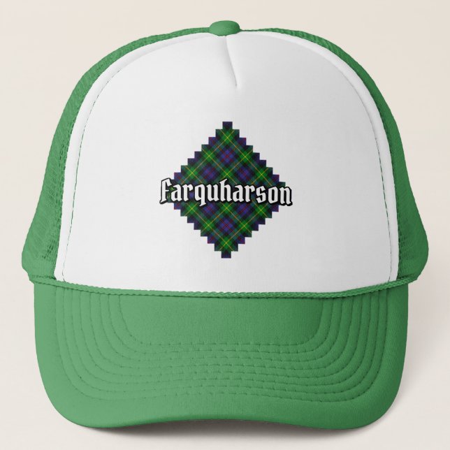 Clan Farquharson Tartan Trucker Hat Truckerkappe (Vorderseite)
