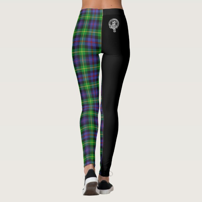 Clan Farquharson Wappen & Tartan Leggings (Rückseite)