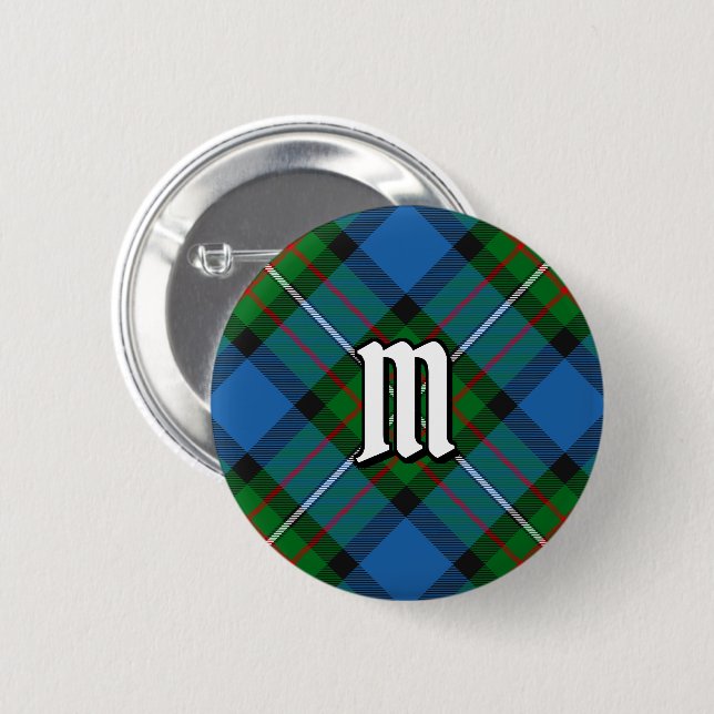 Clan Ferguson Tartan Button (Vorne & Hinten)