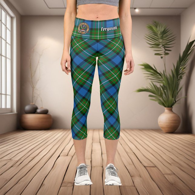 Clan Ferguson Tartan Capri Leggings (Von Creator hochgeladen)