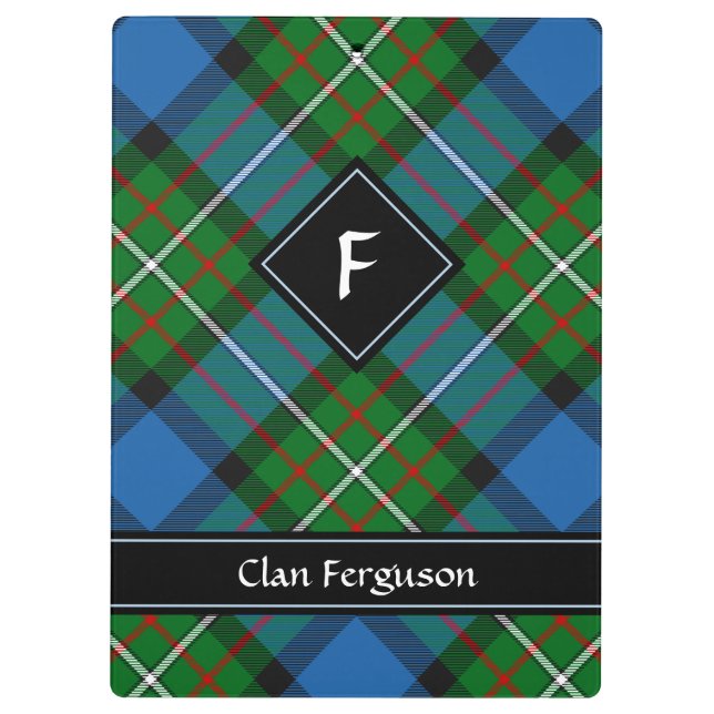 Clan Ferguson Tartan Clipboard Klemmbrett (Rückseite)