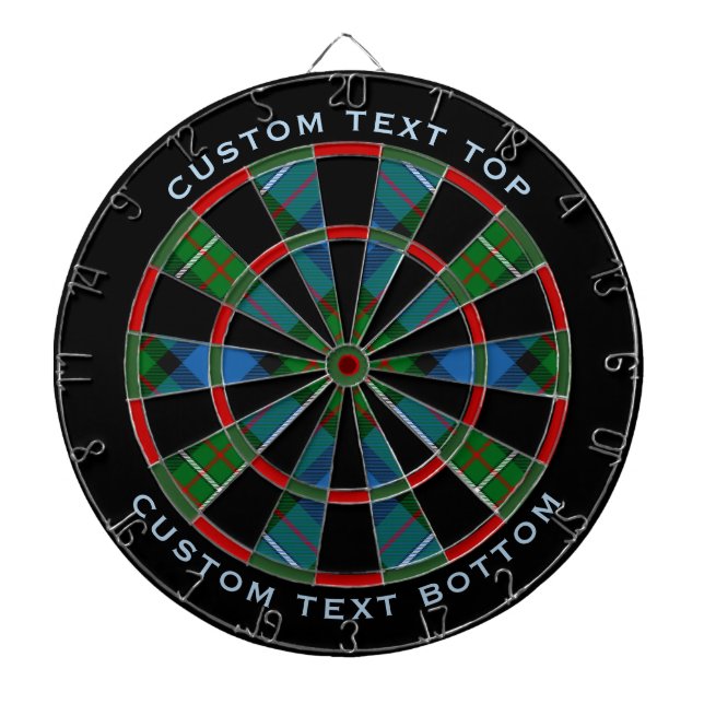 Clan Ferguson Tartan Dart Board Dartscheibe (vorne)