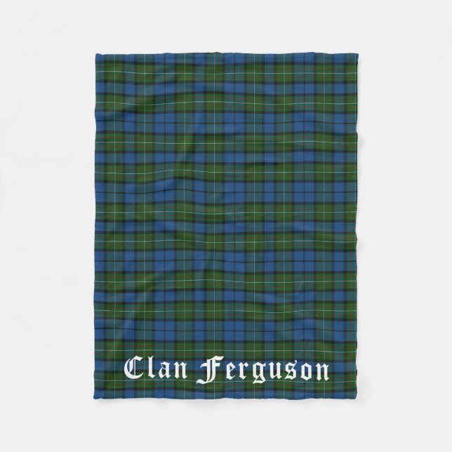Clan Ferguson Tartan Fleecedecke (Vorderseite)