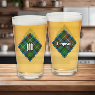 Clan Ferguson Tartan Glass Glas