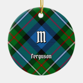 Clan Ferguson Tartan Keramik Ornament Obelisk