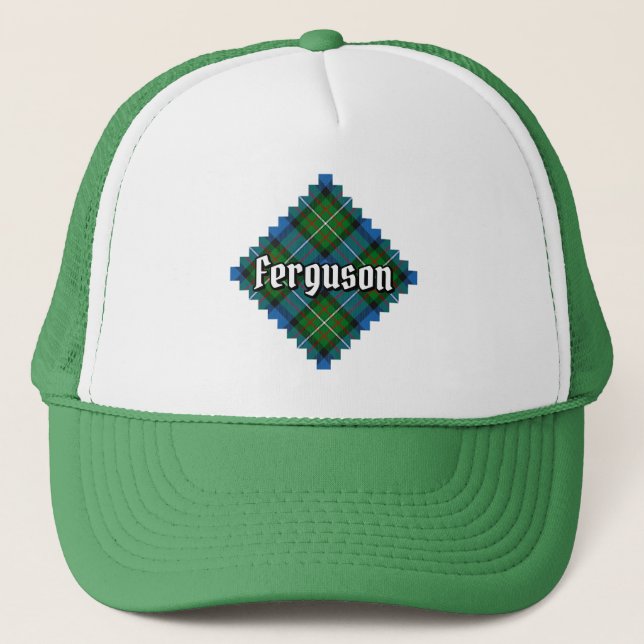 Clan Ferguson Tartan Trucker Hat Truckerkappe (Vorderseite)