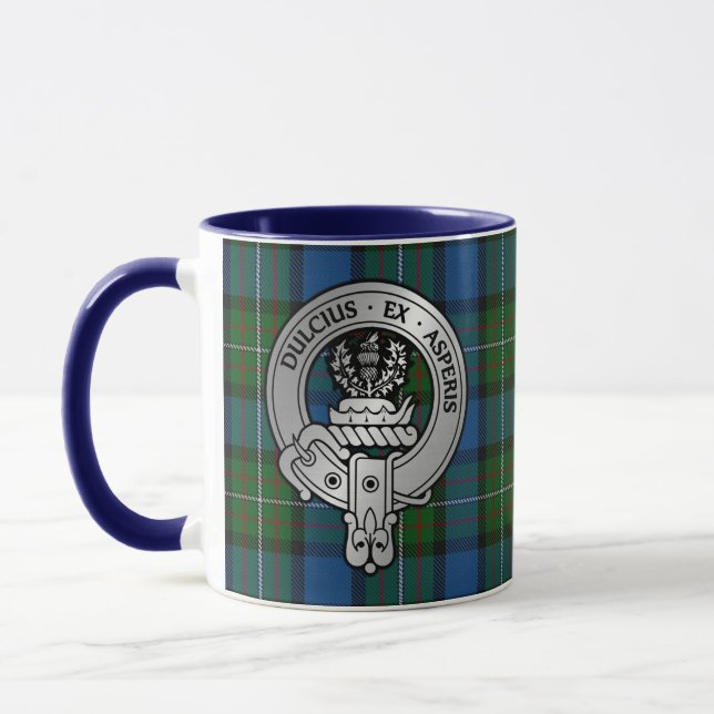 Clan Ferguson Wappen & Atholl Tartan Tasse (Links)