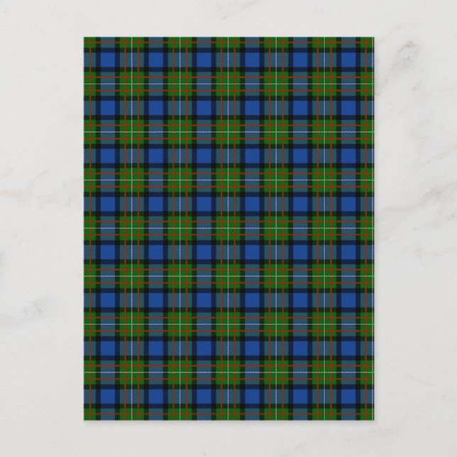 Clan Fergusson Tartan Postkarte (Vorderseite)