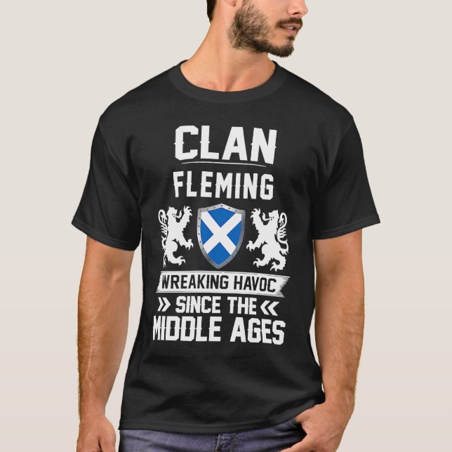 Clan FLEMING schottische Familie Schottland Mütter T-Shirt (Vorderseite)