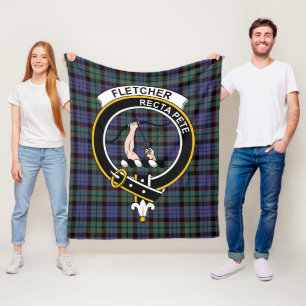 Clan Fletcher Modern Tartan Kariert Fleecedecke