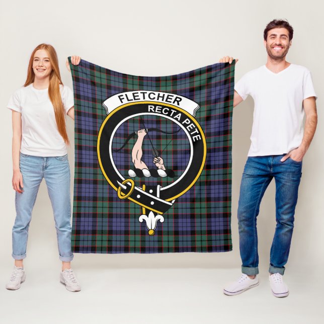 Clan Fletcher Modern Tartan Kariert Fleecedecke (Beispiel)