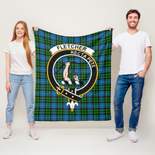 Clan Fletcher Tartan Kariert Fleecedecke