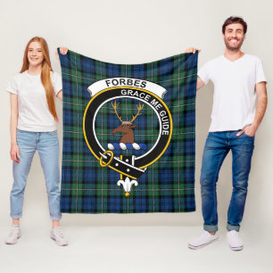 Clan Forbes Ancient Tartan Kariert Fleecedecke