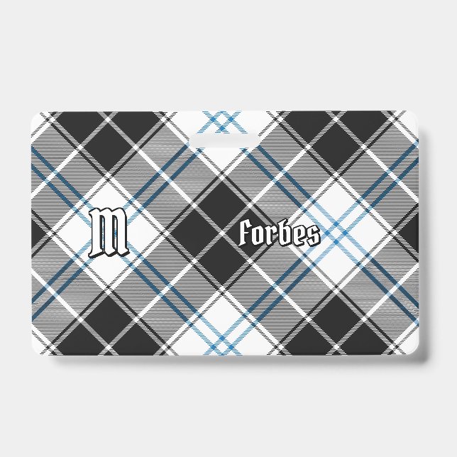 Clan Forbes Dress Tartan Ausweis (Vorderseite)