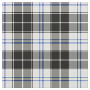 Clan Forbes Kleidertartan-Schwarzweiss-kariertes Stoff