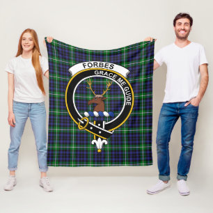 Clan Forbes Lyon Court Tartan Kariert Fleecedecke