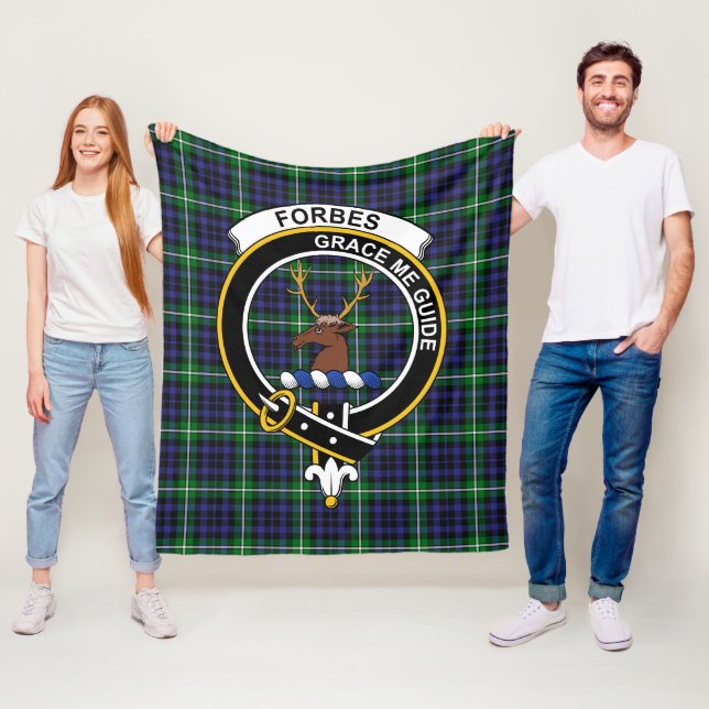 Clan Forbes Lyon Court Tartan Kariert Fleecedecke (Beispiel)