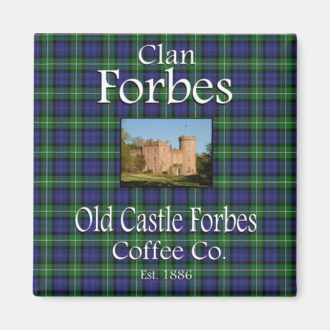 Clan Forbes Old Castle Forbes Coffee Co. Magnet (Vorne)
